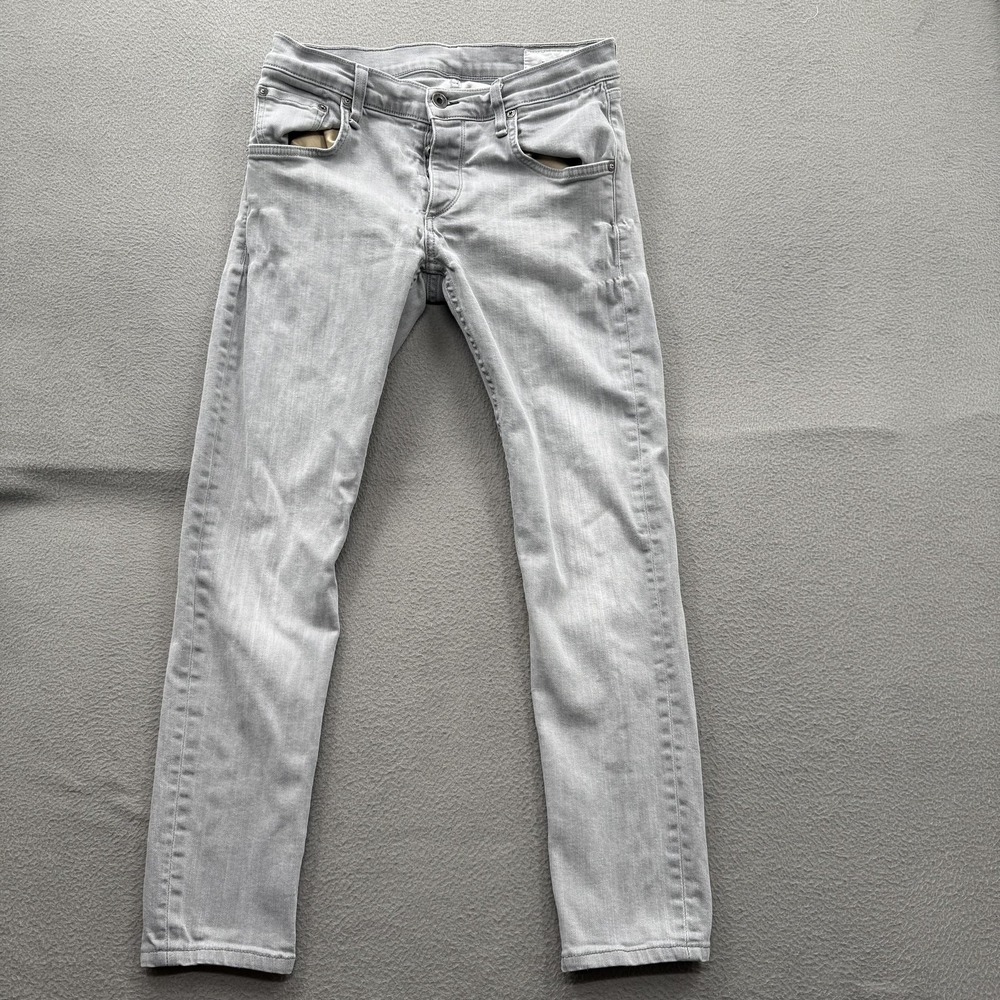 Rag & Bone Fit 1 Skinny Jeans Mens 30x26‎ (Fits 28/26) Aged Gray Stretch Denim